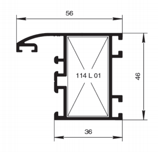 Схема двери из алюминия Арта Груп -фото 9